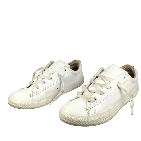 Converse All Star Junior's Street Slip Sneakers White Size 4